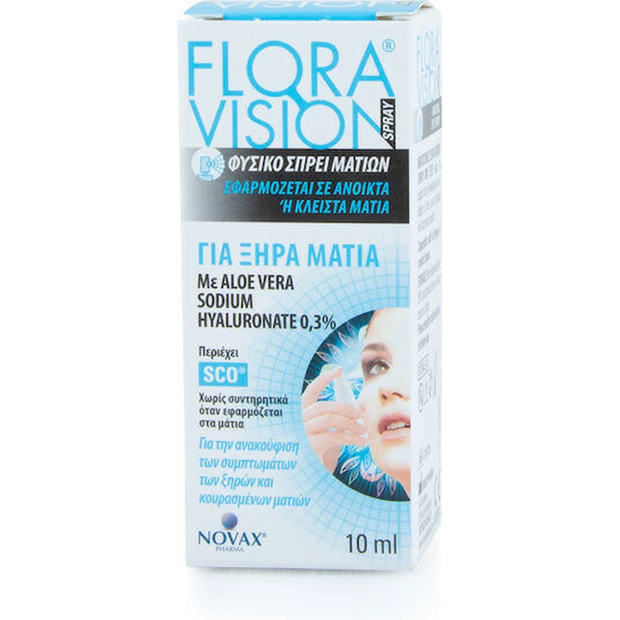 Novax Pharma Flora Vision Dry Eyes Офтальмологічний спрей для сухих очей 10мл: ціни та характеристики