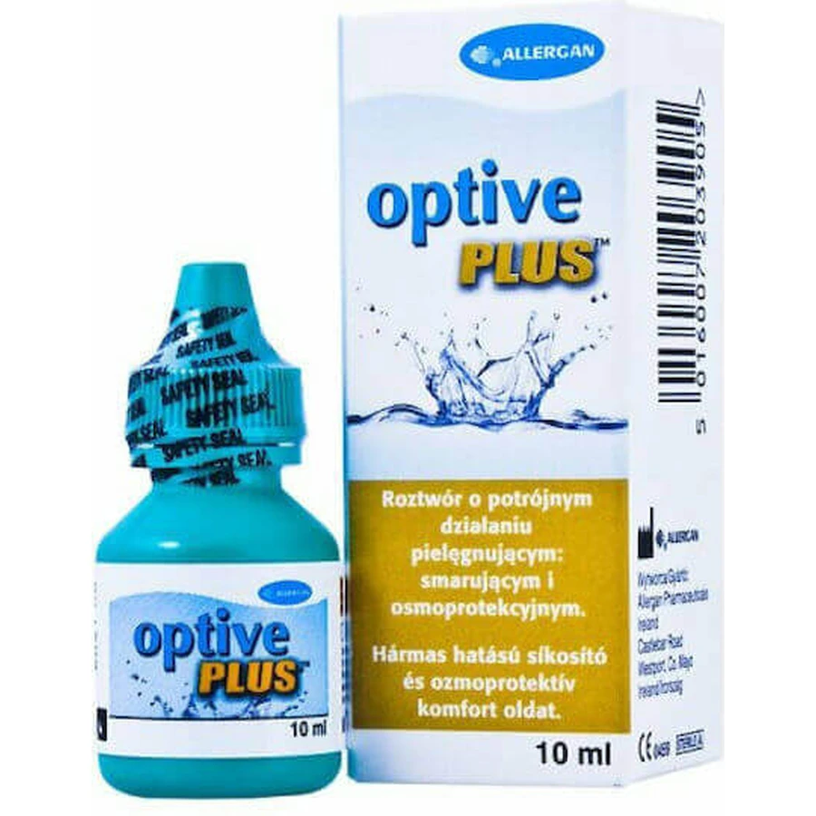 Очні краплі Allergan Optive Plus 10 мл: ціни та характеристики