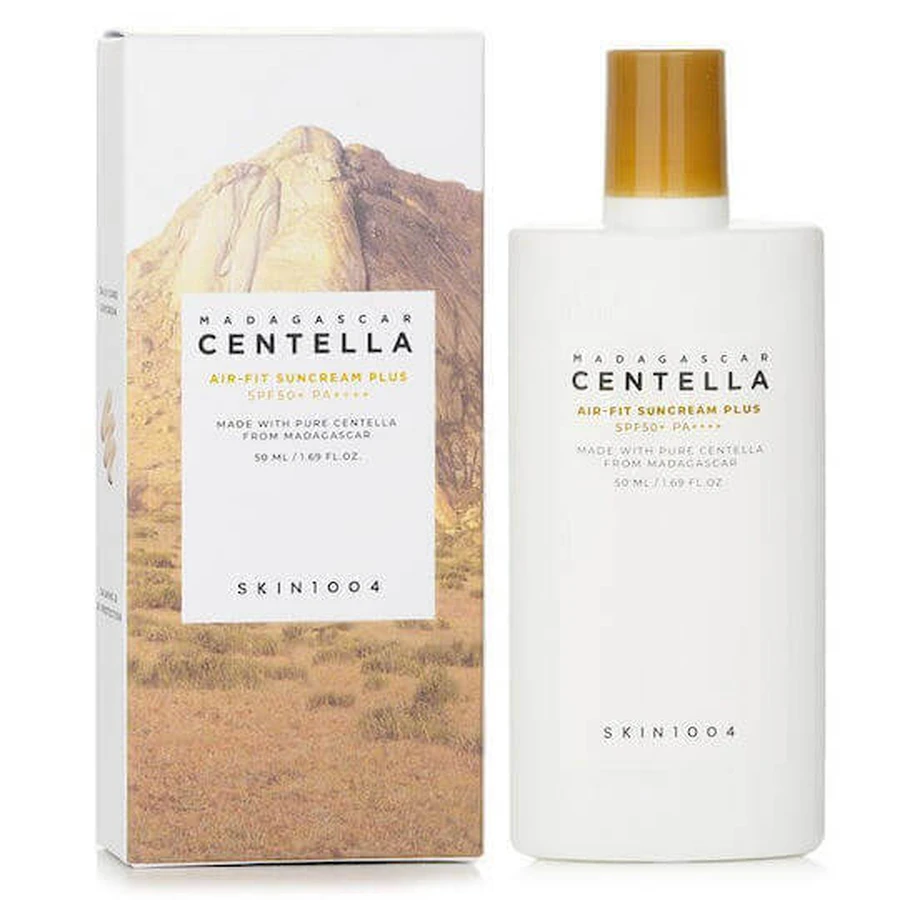 Skin1004 Мадагаскар Centella Air-fit Plus Мінеральний сонцезахисний крем для обличчя SPF50+ 50мл: ціни та характеристики