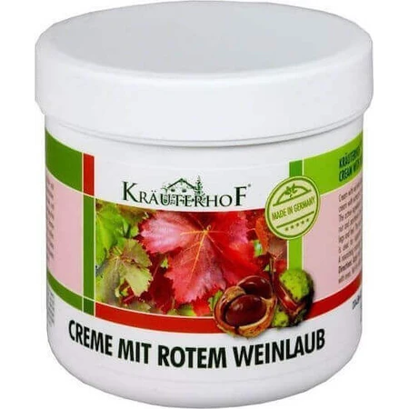 Krauterhof Red Vine Leaf Red Vine Leaf Зволожуючий крем для ніг з диким каштаном та листям червоної лози 250 мл: ціни та характеристики