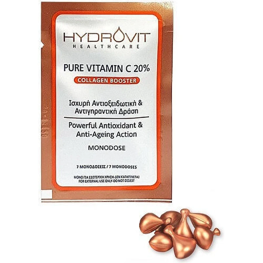 Target Pharma Hydrovit Collagen Booster Зволожуючий та омолоджуючий бустер для обличчя з вітаміном С та вітаміном Е для детоксикації та освітлення: ціни та характеристики