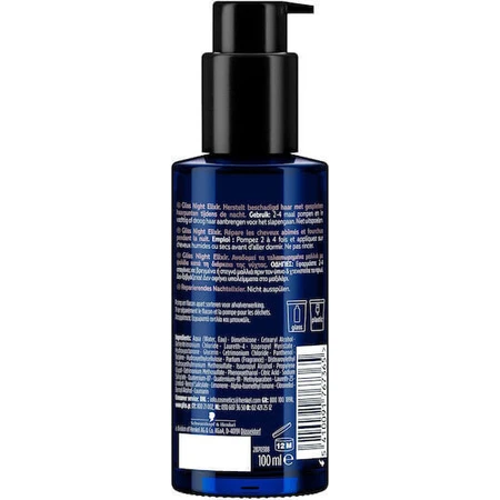 Schwarzkopf Gliss Gliss Night Elixir Нічний еліксир Нічний відновлюючий лосьйон для волосся 100 мл: ціни та характеристики
