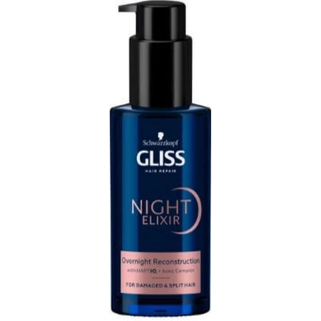 Schwarzkopf Gliss Gliss Night Elixir Нічний еліксир Нічний відновлюючий лосьйон для волосся 100 мл: ціни та характеристики