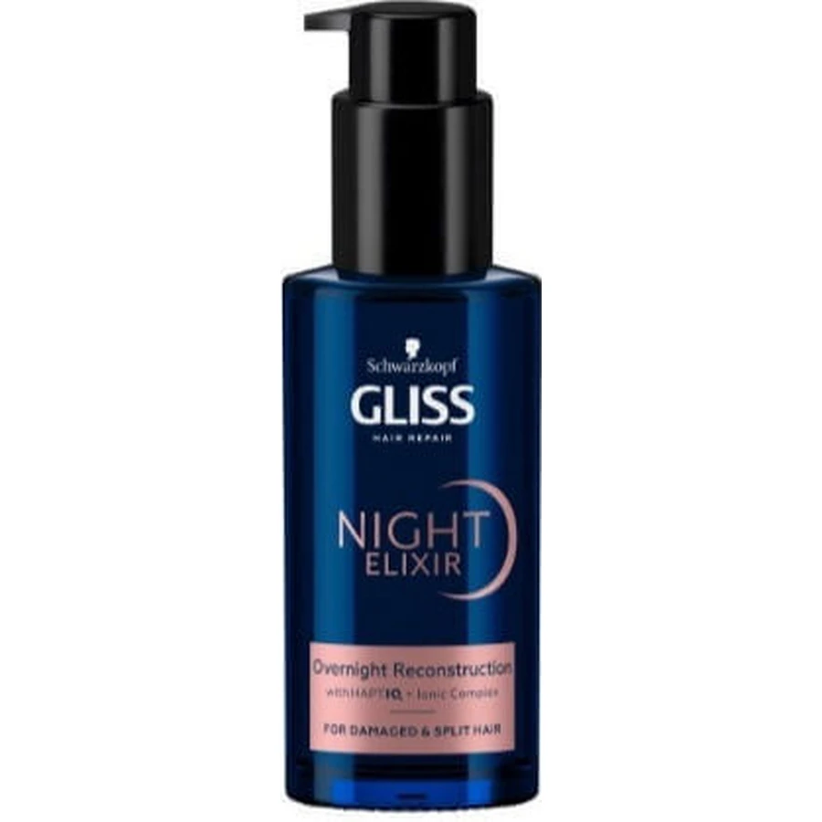 Schwarzkopf Gliss Gliss Night Elixir Нічний еліксир Нічний відновлюючий лосьйон для волосся 100 мл: ціни та характеристики