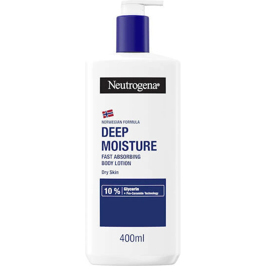 Neutrogena Глубоко увлажняющий лосьон для тела с гиалуроновой кислотой для сухой и чувствительной кожи 400 мл: цены и характеристики