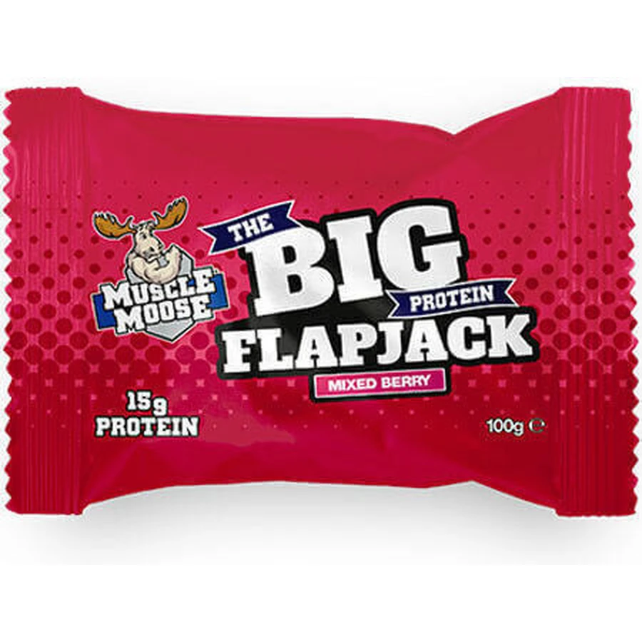 Muscle Moose The Big Protein Flapjack Оладьи Батон с 15 гр. белка и вкусом смешанных ягод 100 гр.: цены и характеристики