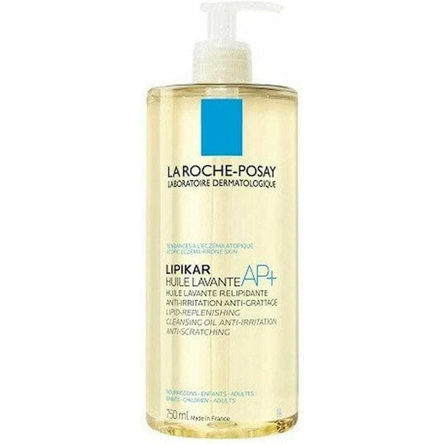 La Roche Posay Lipikar AP+ Очищувальна олія для тіла, що поповнює запаси ліпідів, проти подразнень та подряпин, підходить для атопічної шкіри 750 мл: ціни та характеристики