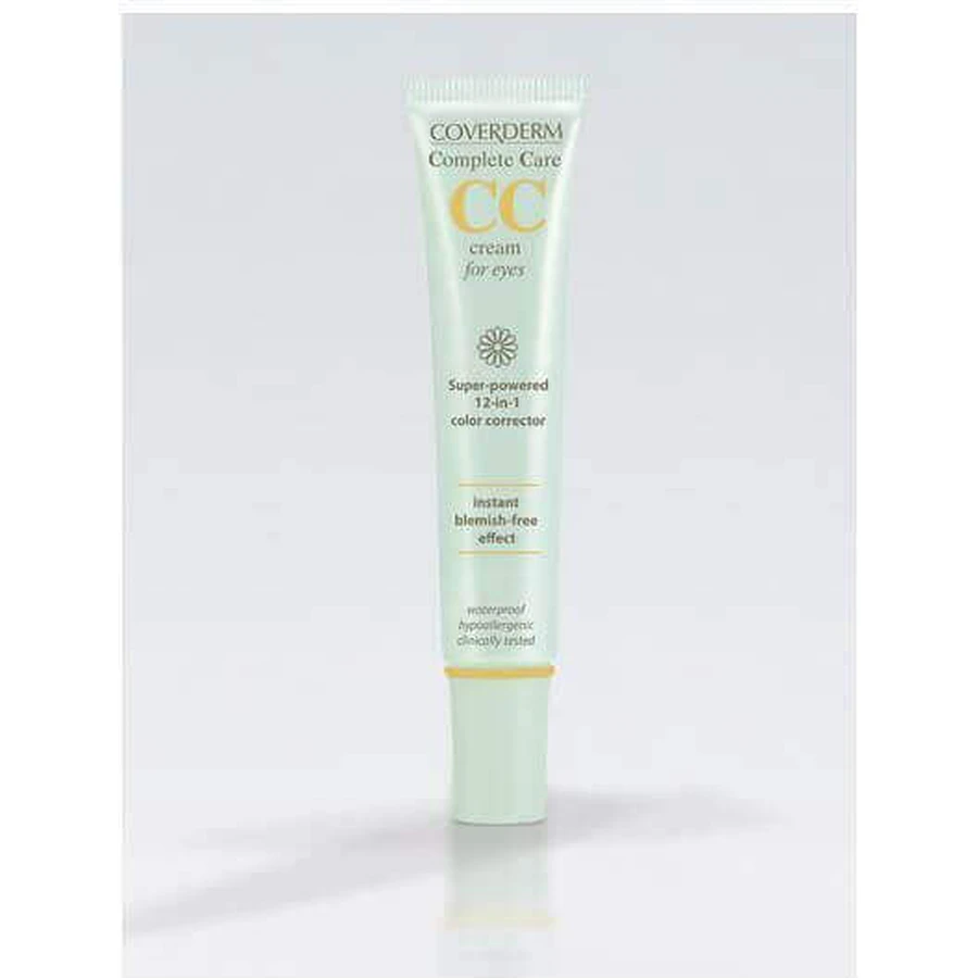 Coverderm Complete Care CC SPF15 Светло-бежевый увлажняющий крем для век с солнцезащитным фактором (SPF15) против темных кругов 15 мл: цены и характеристики