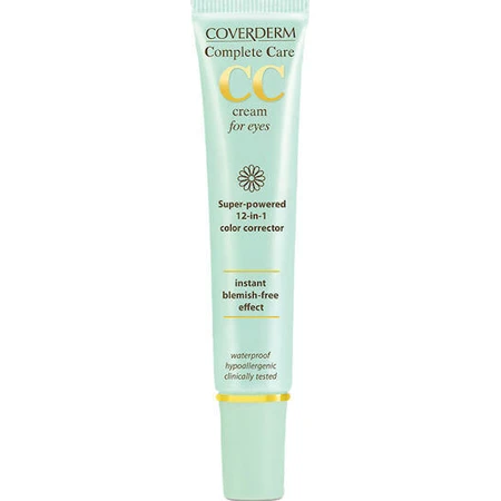Coverderm Complete Care CC SPF15 Светло-бежевый увлажняющий крем для век с солнцезащитным фактором (SPF15) против темных кругов 15 мл: цены и характеристики