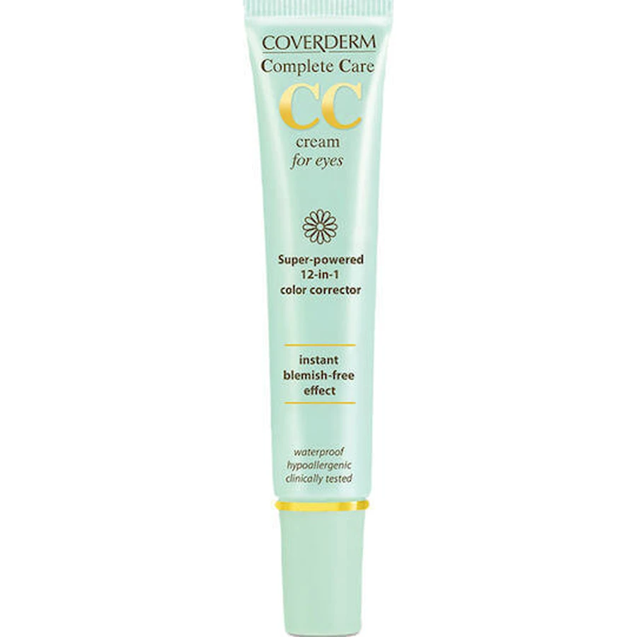Coverderm Complete Care CC SPF15 Светло-бежевый увлажняющий крем для век с солнцезащитным фактором (SPF15) против темных кругов 15 мл: цены и характеристики