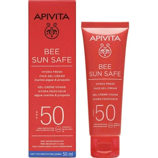 Apivita Bee Sun Safe Hydra Гідра Водостійкий гель для обличчя із захистом від сонця SPF50 50мл