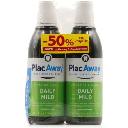 Ополіскувач для порожнини рота PlacAway Daily Mild Daily Protection 2х0мл: ціни та характеристики