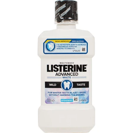 Ополіскувач для порожнини рота Listerine Advanced White з м'яким смаком: ціни та характеристики