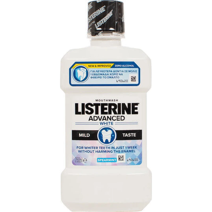 Ополіскувач для порожнини рота Listerine Advanced White з м'яким смаком: ціни та характеристики