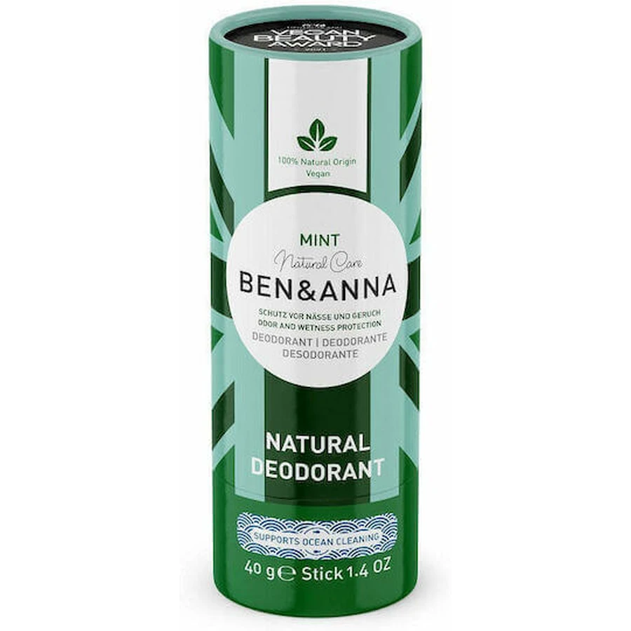 Ben & Anna М'ятний натуральний дезодорант Натуральний дезодорант-стік Aluminium Free 40гр: ціни та характеристики