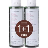 Korres Cystine & Glycoproteins Шампунь от выпадения волос для хрупких волос 2x250 мл