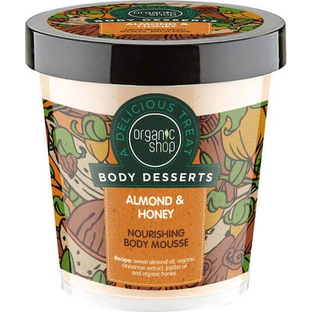Зволожуючий мус для тіла з мигдалем та медом Organic Shop 450мл: ціни та характеристики