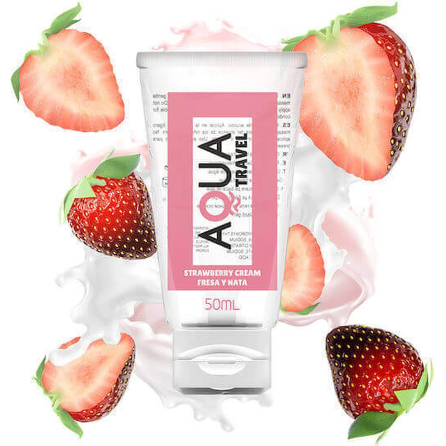 лубрикант aqua travel Lubricant Полуничний крем 50мл: ціни та характеристики