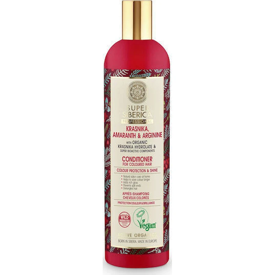Кондиціонер для фарбування волосся Natura Siberica Krasnika Αmaranth & Αrginine 400 мл: ціни та характеристики