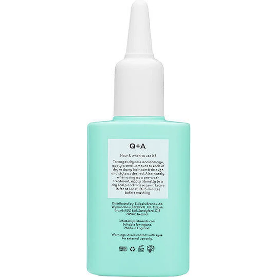 Q+A Natural Skincare Поживна олія для волосся проти випадіння 50мл: ціни та характеристики