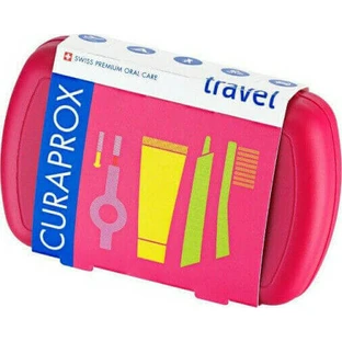 Curaprox Be You Travel Set Ultra Soft Toothbrush Fuchsia