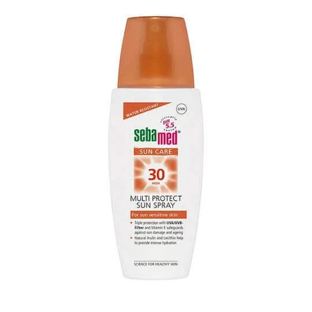 Sebamed Multi Protect Sun Водостійкий сонцезахисний лосьйон для тіла SPF30 Спрей 150 мл: ціни та характеристики