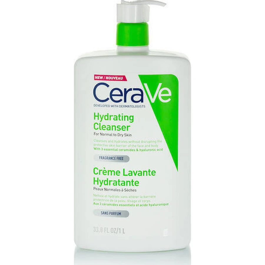 CeraVe Увлажняющий очищающий крем для лица 1000 мл: цены и характеристики