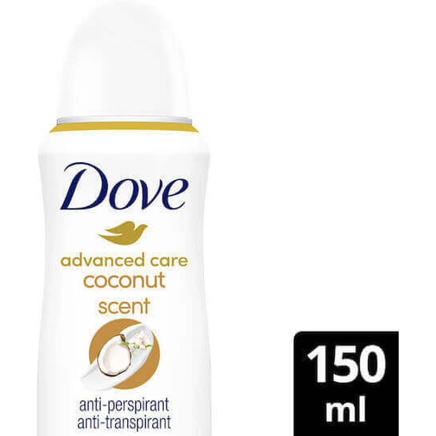 Дезодорант-спрей Dove Advanced Care Кокос і квітки жасмину 150 мл: ціни та характеристики