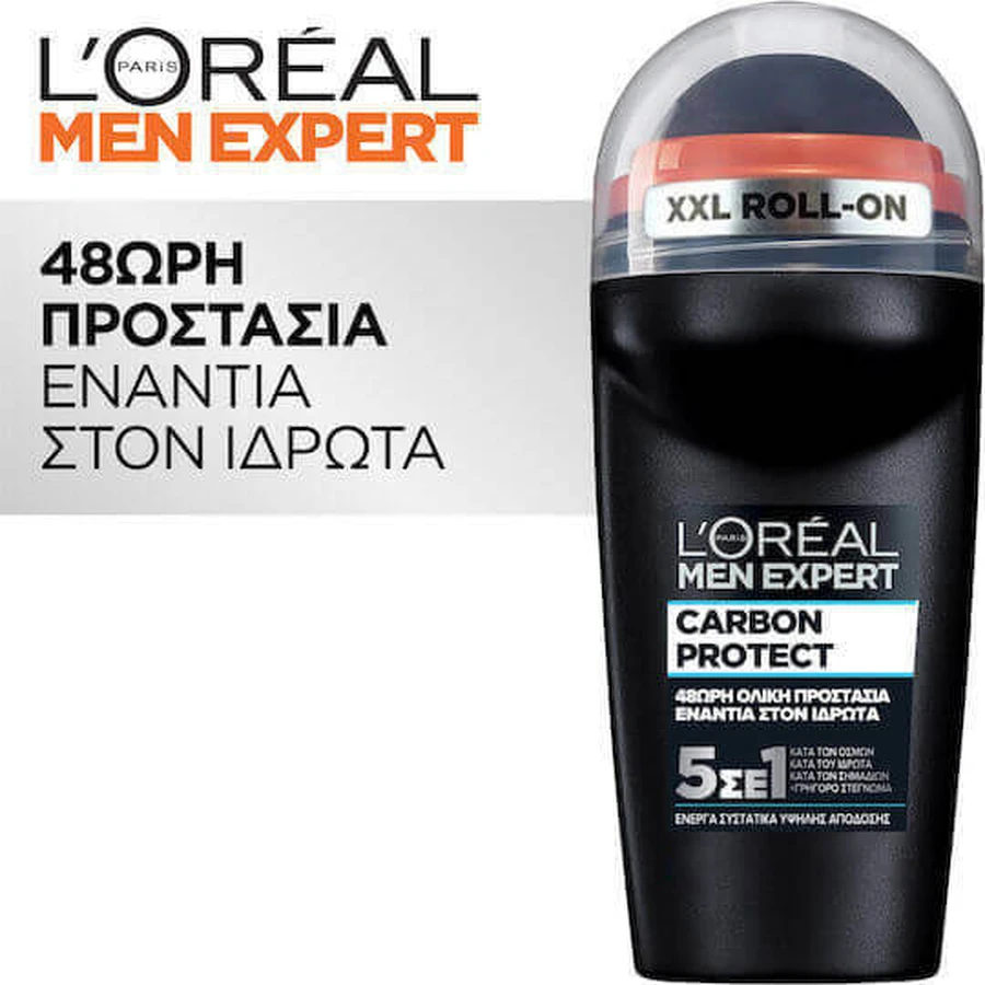 L'Oreal Paris Men Expert Carbon Protect 4 в 1 Дезодорант 48h Roll-On 50ml: цены и характеристики