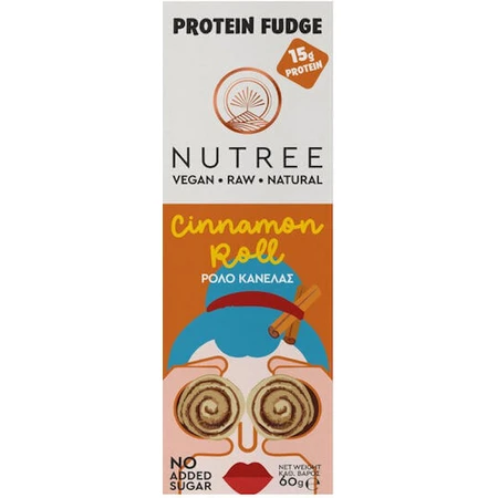 Батончик Nutree Fudge Bar с 25% протеина и вкусом корицы 60 гр.: цены и характеристики