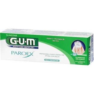 GUM Paroex 0,06% CHX + 0,05% CPC Зубна паста від зубного нальоту та гінгівіту 75мл