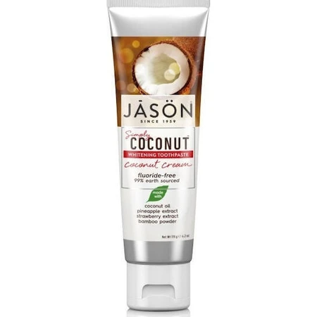 Jason Simply Coconut Soothing Заспокійлива зубна паста без фтору з кокосом і ромашкою 119гр: ціни та характеристики