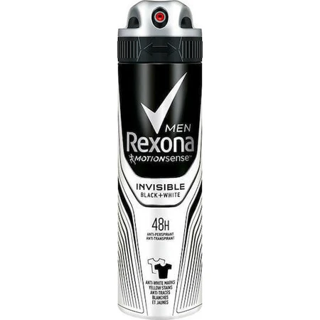 Rexona Men Motion Sense Invisible Black & White 48h Anti-perspirant Дезодорант 48h Дезодорант-спрей 150 мл: цены и характеристики
