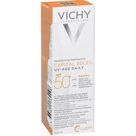 Vichy Capital Soleil UV-Age Ежедневный водостойкий крем для лица SPF50 40 мл: цены и характеристики