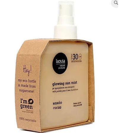Laouta Natural Products Какао сонцезахисний крем для тіла SPF30 200 мл: ціни та характеристики