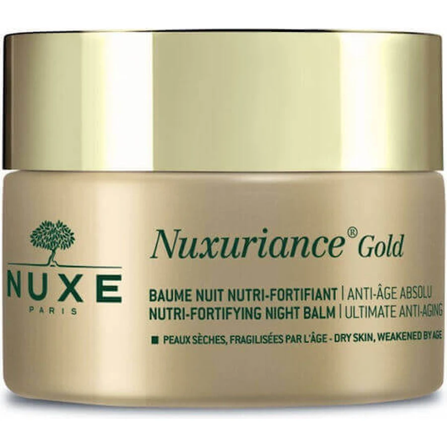 Nuxe Nuxe Nuxuriance Gold Поживно-зміцнюючий зволожуючий та антивіковий нічний зволожуючий бальзам для обличчя 50 мл: ціни та характеристики