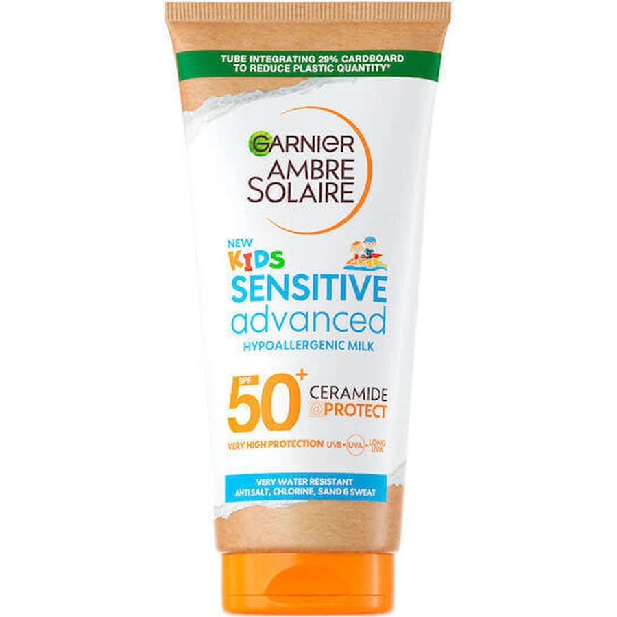 Garnier Sensitive Advanced Eco Waterproof Детский солнцезащитный крем-эмульсия SPF50 175 мл: цены и характеристики