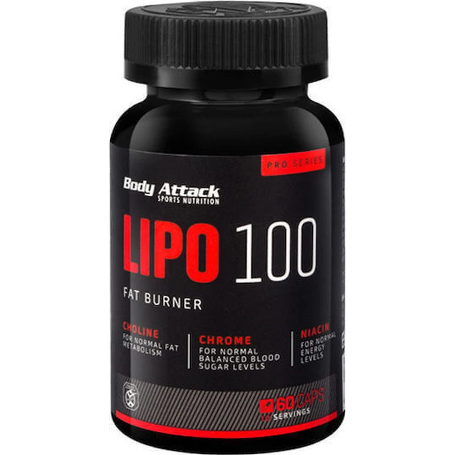 Body Attack Lipo 100 со вкусом без ароматизаторов 60 капс: цены и характеристики