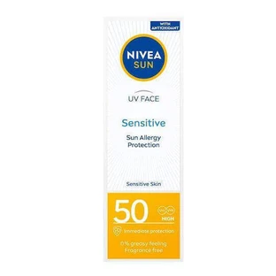Крем для обличчя Nivea Захист від сонця для чутливих до сонця при алергії на сонце SPF50 50 мл