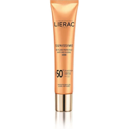 Lierac Sunissime BB Fluid Anti Age Глобальний золотистий сонцезахисний крем для обличчя SPF50 з пігментом 40 мл: ціни та характеристики