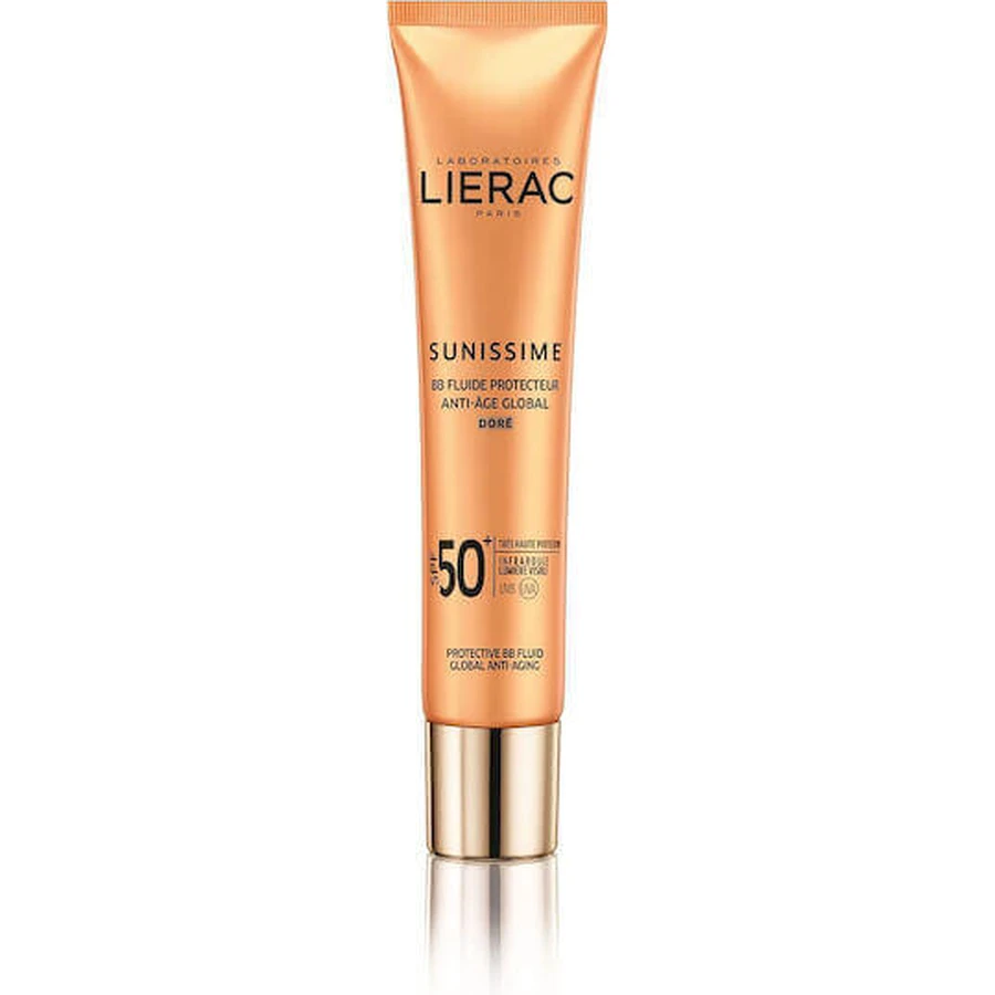 Lierac Sunissime BB Fluid Anti Age Глобальний золотистий сонцезахисний крем для обличчя SPF50 з пігментом 40 мл: ціни та характеристики