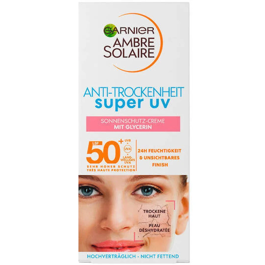 Garnier Ambre Solaire Anti-Wrinkle Super UV Sun Protection Face SPF50+ 50ml: цены и характеристики