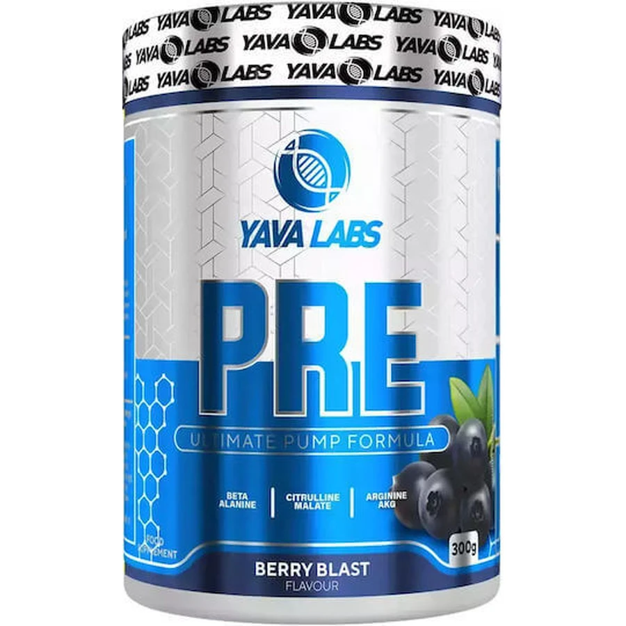 Yava Labs PRE Workout Передтренувальна добавка 300гр Ягідний вибух: ціни та характеристики