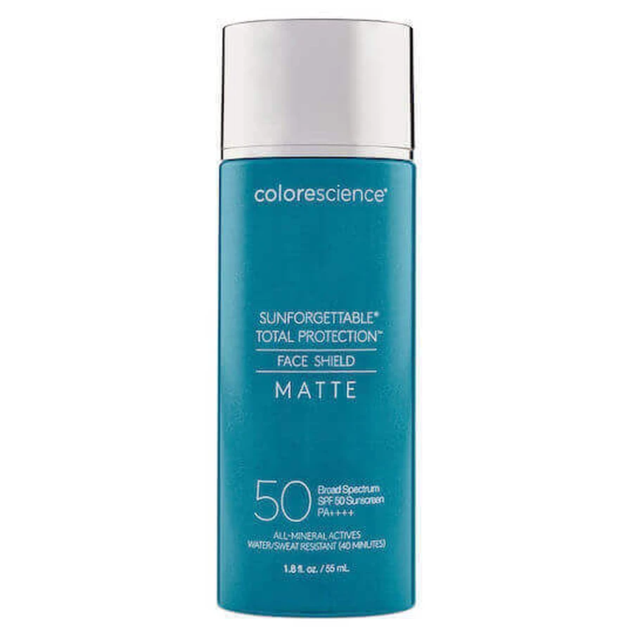 Colorescience Sunforgettable Sunforgettable Total Protection Face Shield Matte Mineral Минеральный крем для лица водостойкий SPF50 55 мл: цены и характеристики