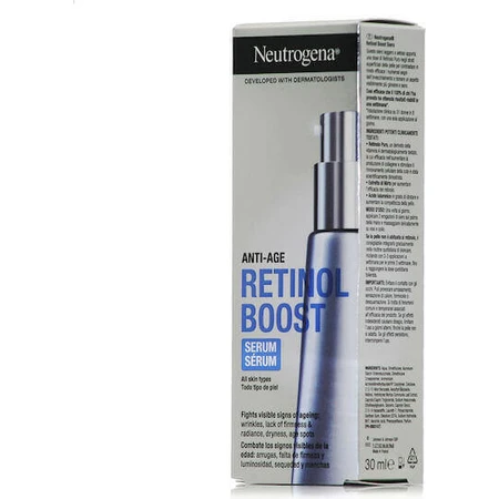 Антивікова буст-сироватка Neutrogena з ретинолом та гіалуроновою кислотою 30мл: ціни та характеристики