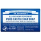 Конопляне м'ятне мило Dr Bronner's Pure-Castile Bar Soap All-One для тіла та волосся 140 гр.