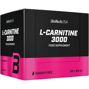 Biotech USA L-карнитин 3000 с карнитином 3000 мг и вкусом лимона 20 x 1 мл