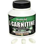 Health Aid Pure L-Carnitine with Carnitine 550mg and Unflavoured Flavour 30 tabs: цены и характеристики