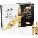 Isdin Flavo-C Ultraglycan & Melatonin Зволожуюча та омолоджуюча сироватка для обличчя з Бакучіолом та вітаміном С для детоксикації та освітлення 20х40мл: ціни та характеристики