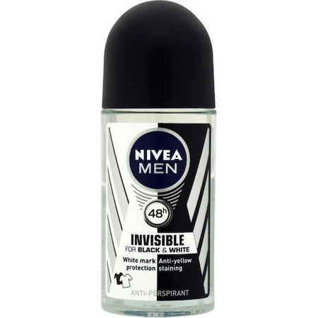 Nivea Men Invisible for Black & White Антиперспирант-дезодорант 48 часов в ролле 50 мл: цены и характеристики